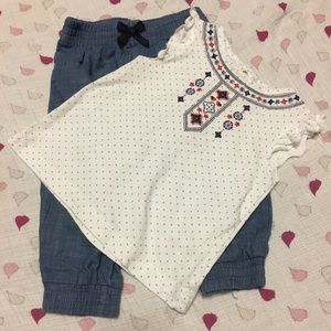 Beautiful girl blue set